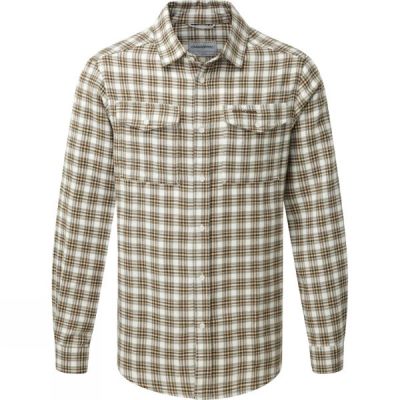 Camisa Craghoppers Kiwi Check Hombre Amarillo - Chile DNO364789